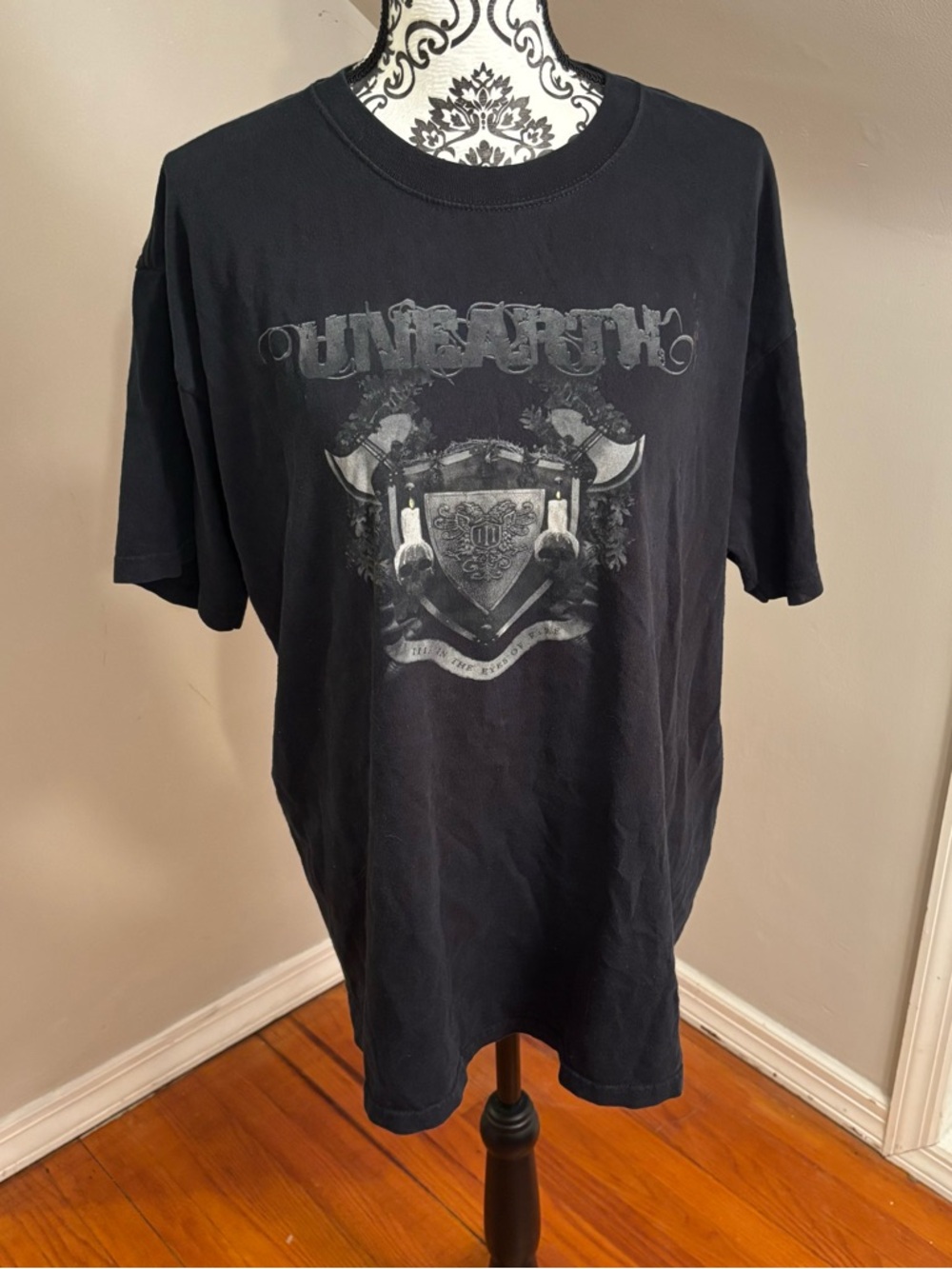 Unearth In The Eyes Of Fire Band tee death metal hardcore punk thrash
